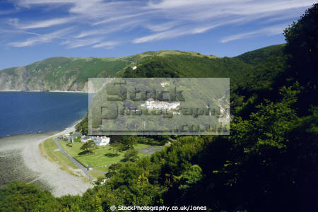 Lynmouth And The East Lyn Valley From Lynton - 